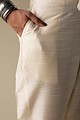 Image for Kusvaa Ws207p Cotton Silk Pants With Pocket Offwhite Front New