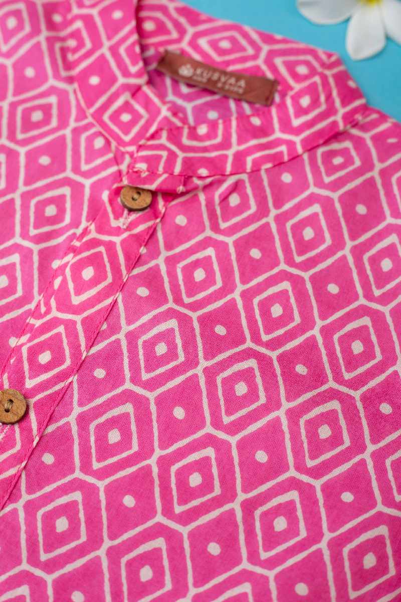 Image for Kusvaa Byw017 Advik Cotton Boys Kurta Pant Se Front