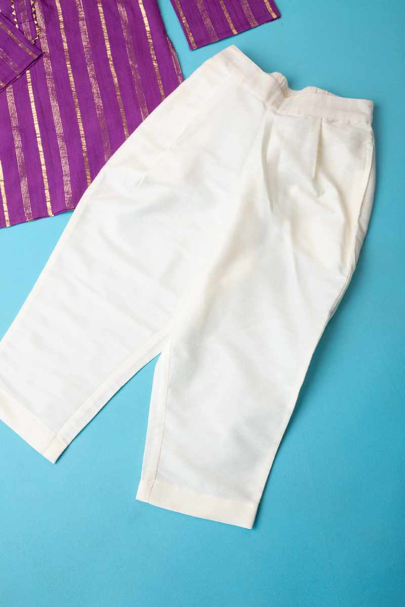 Image for Kusvaa Byw026 Aadidev Cotton Boys Kurta Pant Set Front New