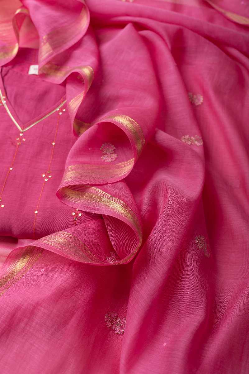 Image for Kusvaa Cood001dup Kashvi Chanderi Dupatta Front