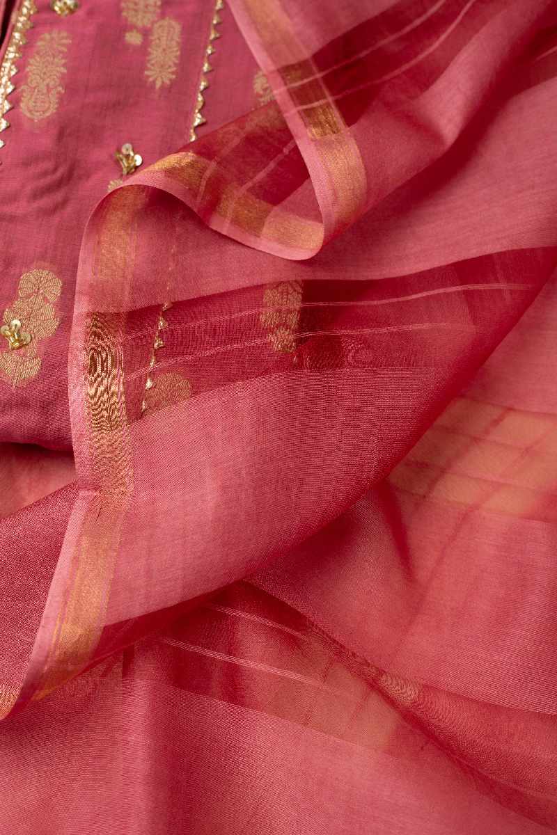Image for Kusvaa Cood018dup Anshula Chanderi Dupatta Closeup