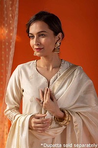 Image for Kusvaa Cood024 Vamika Chanderi Kurta Pant Set Featured New