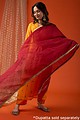 Image for Kusvaa Cood025 Vabyasri Chanderi Kurta Pant Set Front New