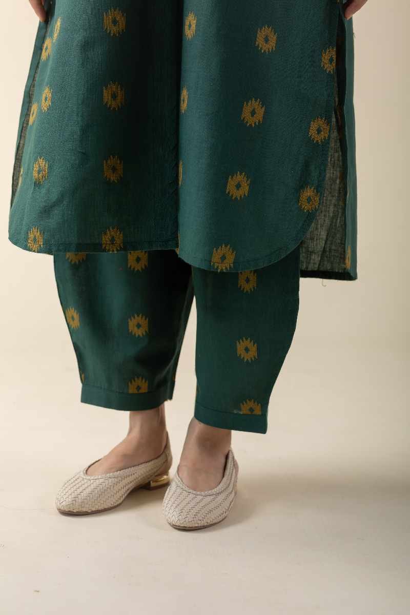 Image for Kusvaa Cood026 Apeksha South Cotton Kurta Pant Set Back