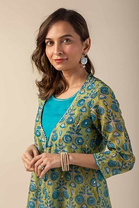 Image for Kusvaa Cood027 Keya Chanderi Co Ord Set Featured