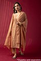 Image for Kusvaa Cood030 Oviya Silk Kurta Pant Set Closeup New