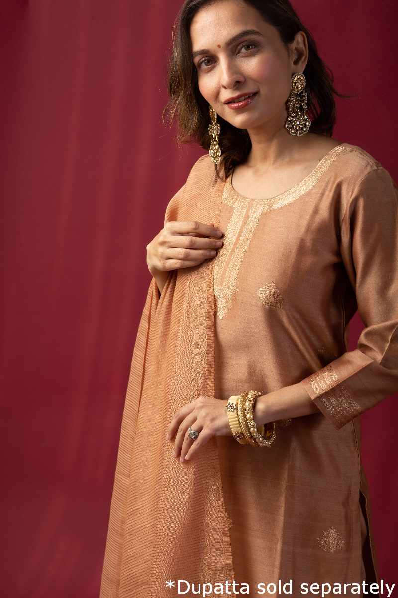 Image for Kusvaa Cood030 Oviya Silk Kurta Pant Set Featured New