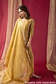 Image for Kusvaa Cood031 Sanika Silk Kurta Pant Set Front New