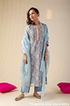 Image for Kusvaa Cood035 Jiyashree Chanderi Kurta Pant Set Back New