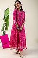 Image for Kusvaa Cood036 Shiradha Muslin Kurta Pant Set Closeup New
