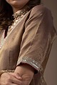 Image for Kusvaa Cood038 Jiya Tissue Kurta Pant Set Closeup 2