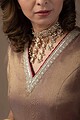Image for Kusvaa Cood038 Jiya Tissue Kurta Pant Set Pocket