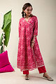 Image for Kusvaa Cood038 Maithaly Muslin Kurta Pant Set Pattern New