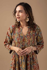 Image for Kusvaa Dr008 Visha Cotton Block Print Dress Featured