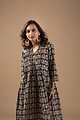 Image for Kusvaa Dr009 Yuvika Cotton Block Print Dress Pocket