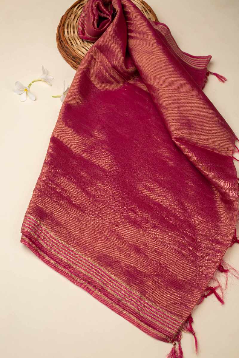 Image for Kusvaa Dup100 Utpalini Tissue Dupatta Closeup