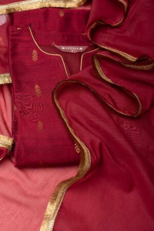 Image for Kusvaa Dup87 Vabyasri Chanderi Dupatta Front