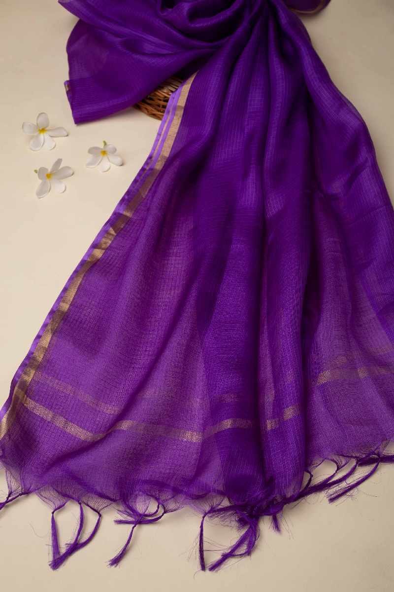 Image for Kusvaa Dup99 Unnya Kota Silk Dupatta Front