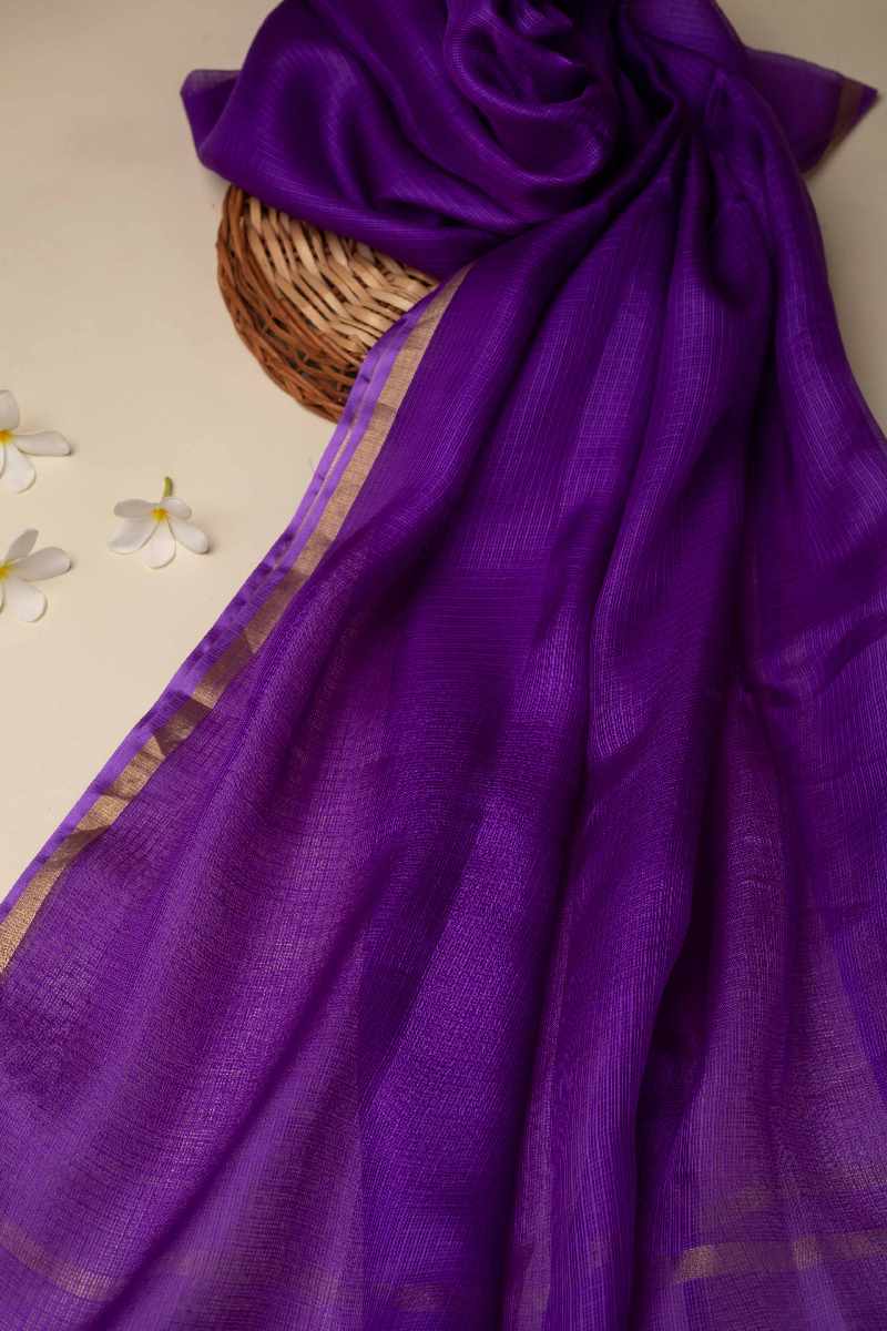 Image for Kusvaa Dup99 Unnya Kota Silk Dupatta Side