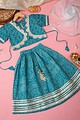 Image for Kusvaa Grw012 Bhanu Cotton Girls Skirt Top And Dupatta Set Side New