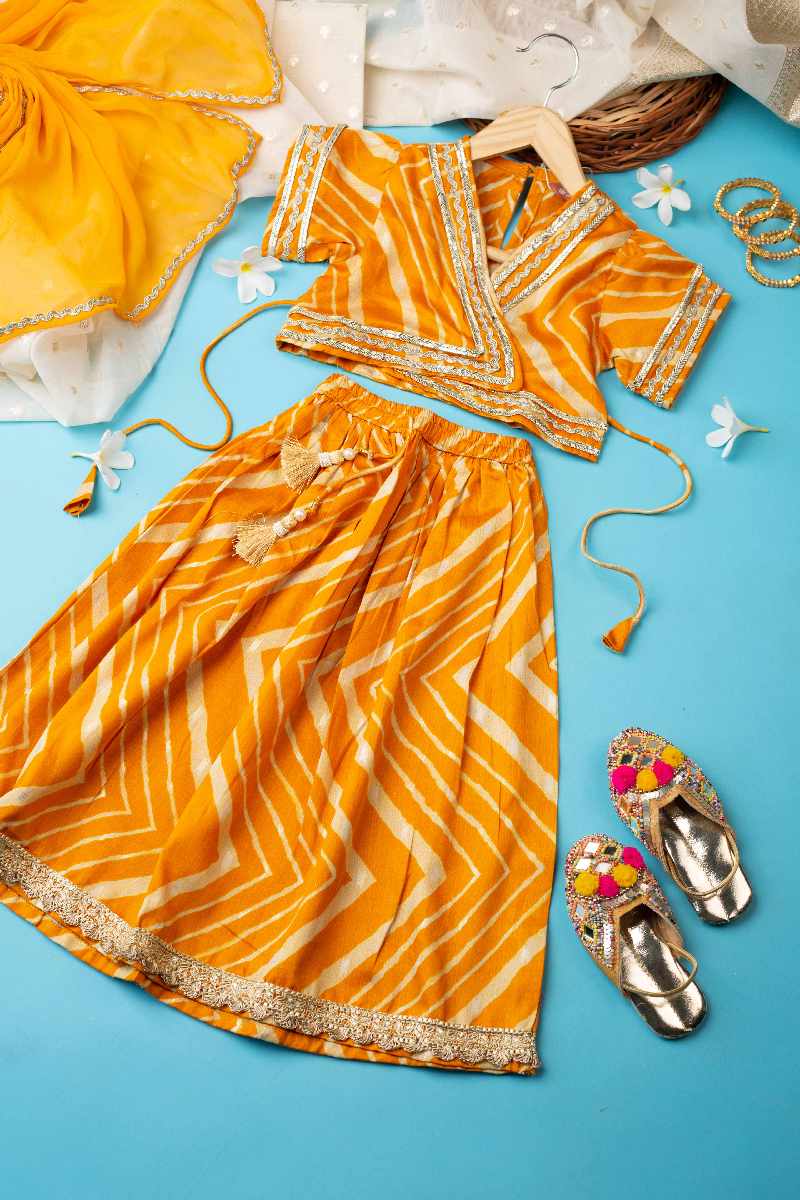 Image for Kusvaa Grw022 Darshna Muslin Girls Skirt Top And Dupatta Set Featured