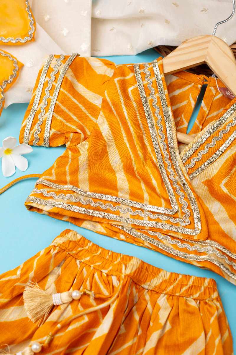 Image for Kusvaa Grw022 Darshna Muslin Girls Skirt Top And Dupatta Set Pocket
