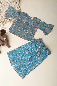 Image for Kusvaa Grw024 Ojas Cotton Girls Top Pant Set Featured