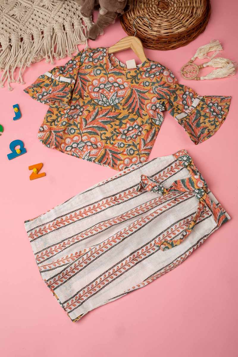 Image for Kusvaa Grw025 Raahi Cotton Girls Top Pant Set Featured