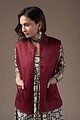 Image for Kusvaa Jak003 Vasiliki Quilted Sleeveless Reversible Silk Jacket Closeup 2