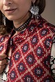 Image for Kusvaa Jak003 Vasiliki Quilted Sleeveless Reversible Silk Jacket Pocket