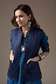 Image for Kusvaa Jak004 Myrto Quilted Sleeveless Reversible Silk Jacket Pocket