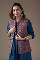 Image for Kusvaa Jak004 Myrto Quilted Sleeveless Reversible Silk Jacket Side