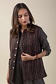 Image for Kusvaa Jak005 Akhila Quilted Sleeveless Reversible Silk Jacket Pocket