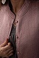 Image for Kusvaa Jak006 Shaleeni Quilted Full Sleeves Reversible Silk Jacket Closeup 2