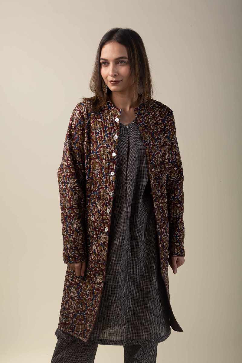 Image for Kusvaa Jak009 Monita Reversible Long Full Sleeves Jacket Sitting