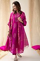 Image for Kusvaa Kds003 Arya Chanderi Kurta With Dupatta Set Side