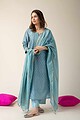 Image for Kusvaa Kds004 Aryashri Chanderi Kurta With Dupatta Set Back
