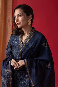 Image for Kusvaa Kds006 Sambita Chanderi Kurta With Dupatta Set Featured