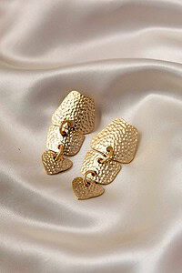 Image for Kusvaa Kpe454 Athena Golden Stud Earrings Featured