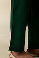 Image for Kusvaa Pnt005 Ujayati Viscose Silk Pant Bgreen Closeup