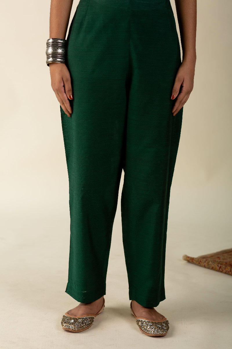 Image for Kusvaa Pnt005 Ujayati Viscose Silk Pant Bgreen Featured
