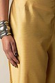Image for Kusvaa Pnt005 Ujayati Viscose Silk Pant Gold Front