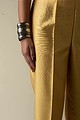Image for Kusvaa Pnt005 Ujayati Viscose Silk Pant Gold Front