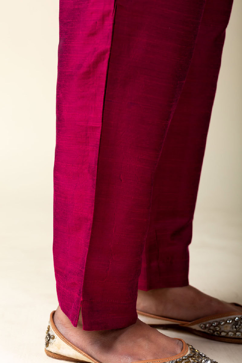 Image for Kusvaa Pnt005 Ujayati Viscose Silk Pant Mjpink Front