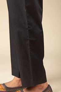 Image for Kusvaa Pnt006 Esha Cotton Poplin Pant Black Closeup