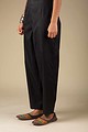Image for Kusvaa Pnt006 Esha Cotton Poplin Pant Black Front