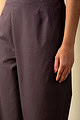 Image for Kusvaa Pnt006 Esha Cotton Poplin Pant Charcolgrey Closeup