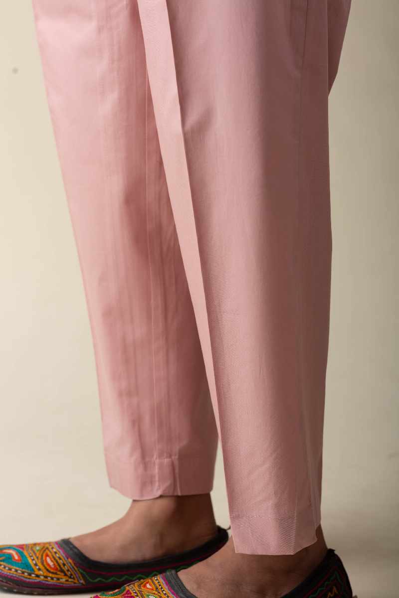 Image for Kusvaa Pnt006 Esha Cotton Poplin Pant Charmpink Closeup 5