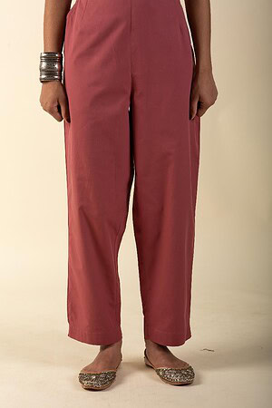 Image for Kusvaa Pnt006 Esha Cotton Poplin Pant Mauve Featured