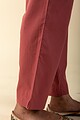 Image for Kusvaa Pnt006 Esha Cotton Poplin Pant Mauve Front